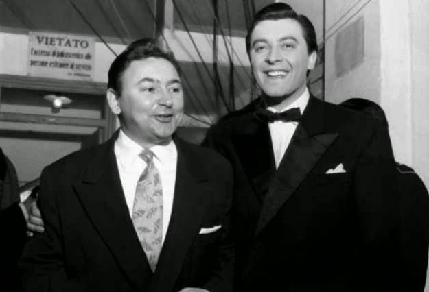 Giorgio Consolini e Achille Togliani nel 1954