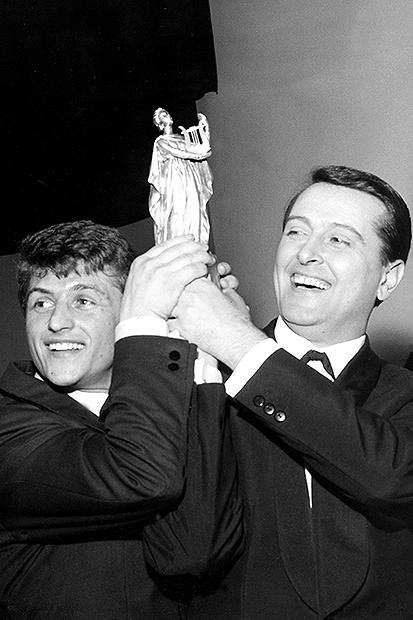 Emilio Pericoli con Tony Renis nel 1963