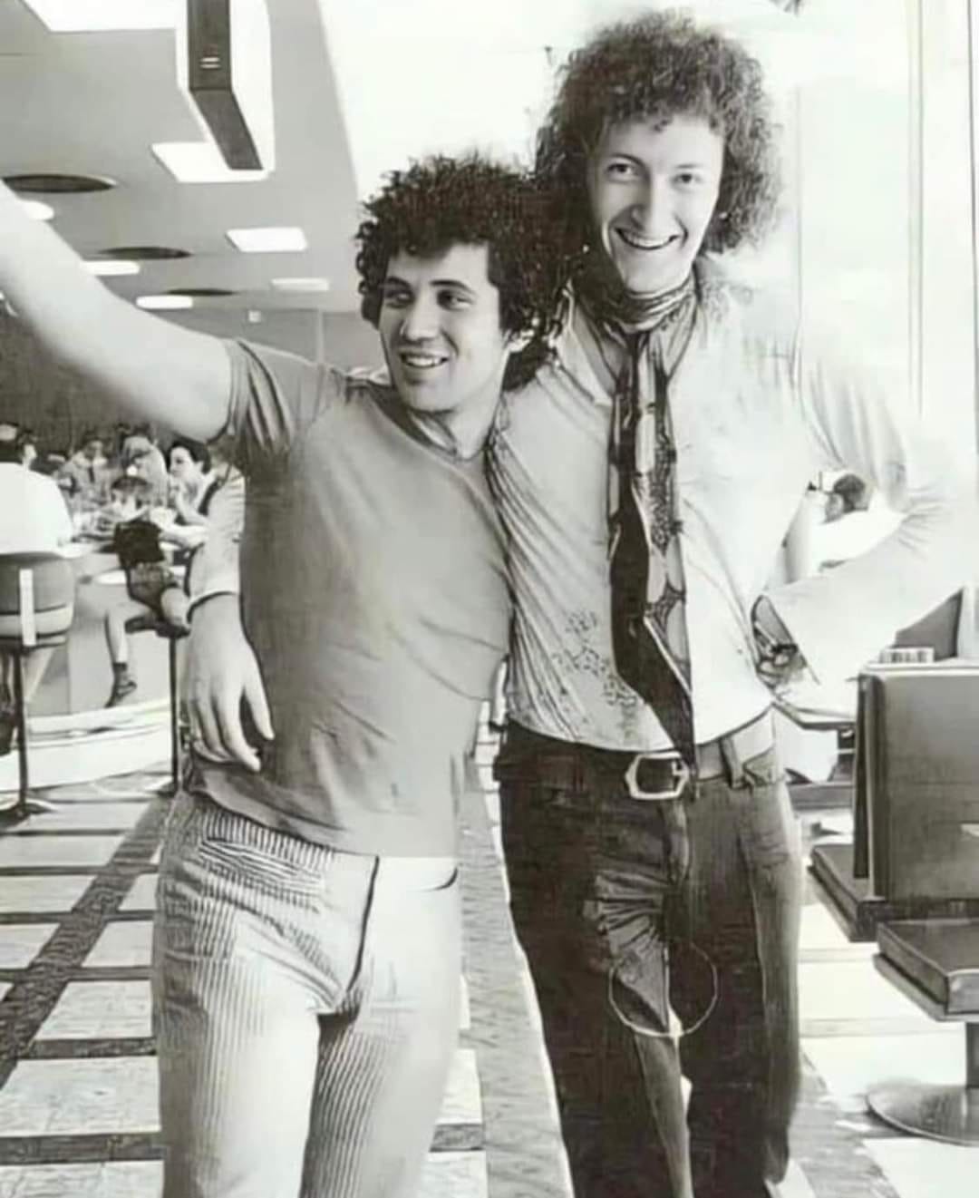 Lucio Battisti e Maurizio Vandelli nel 1969