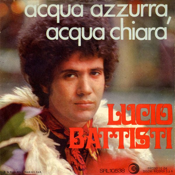 Copertina del 45 giri Acqua azzurra, acqua chiara di Lucio Battisti