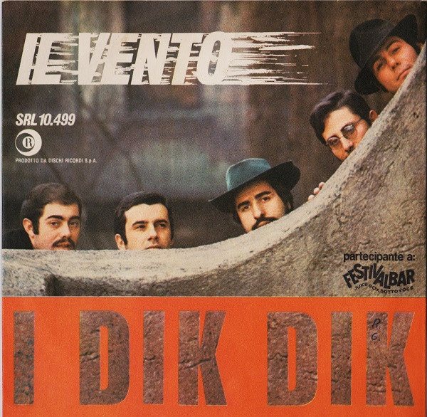 Copertina del 45 giri Il vento di Dik Dik