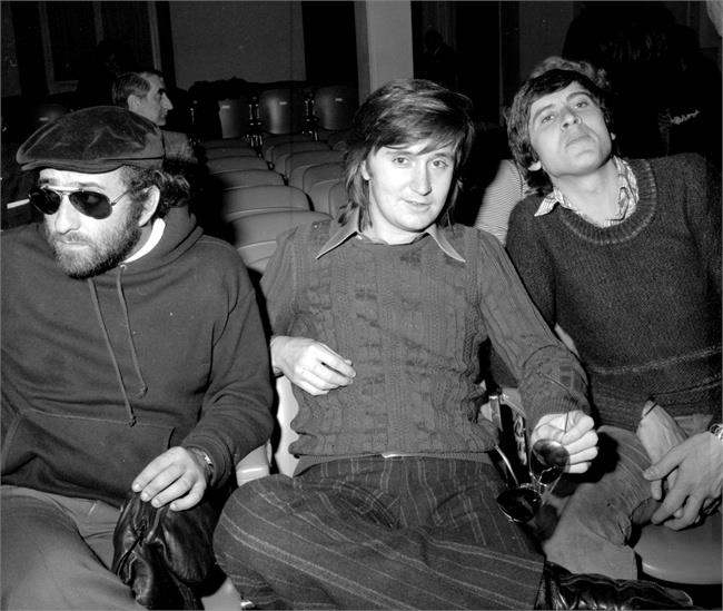 Lucio Dalla, Gianni Morandi e Bobby Solo nel 1972
