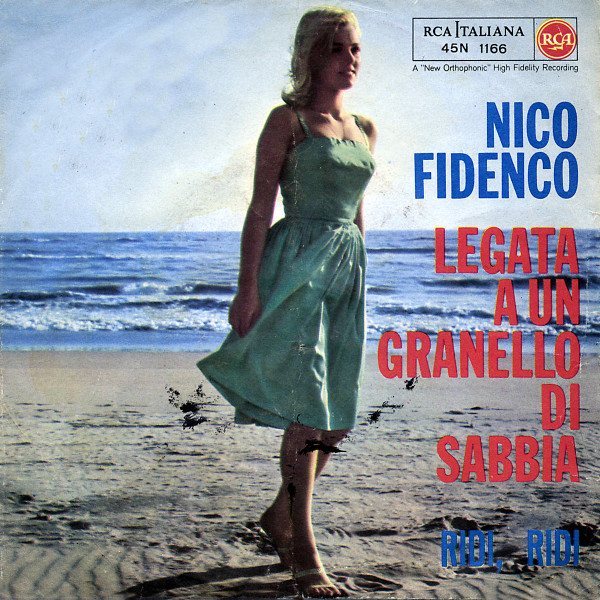 Copertina del 45 giri Legata a un granello di sabbia di Nico Fidenco