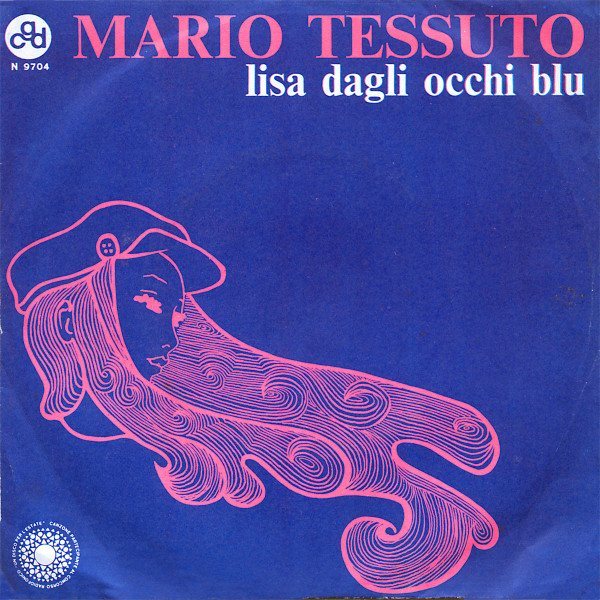 Copertina del 45 giri Lisa dagli occhi blu di Mario Tessuto