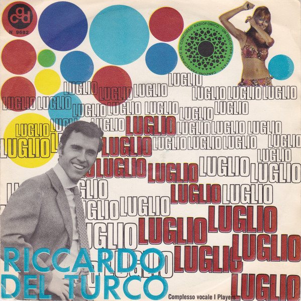 Copertina del 45 giri Luglio di Riccardo Del Turco